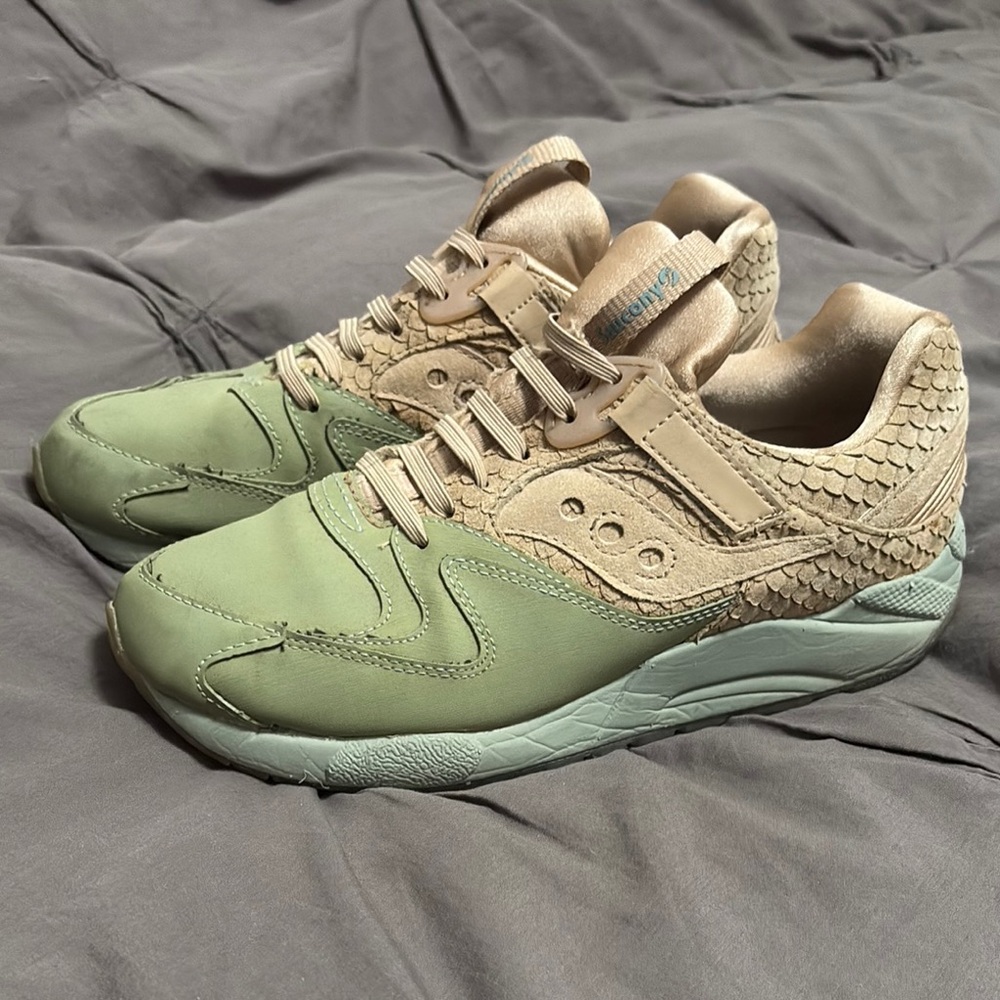 Saucony Men Grid 9000 HT brown tan green S70387-2
